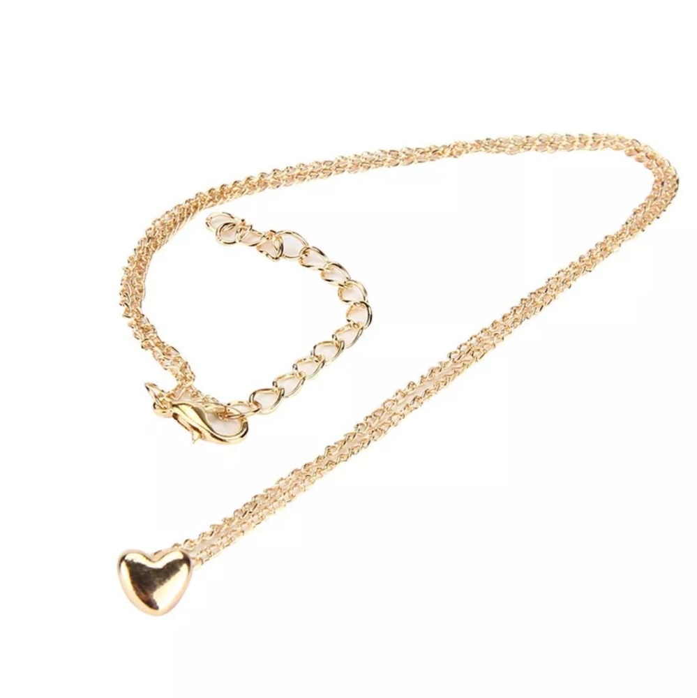 💛 Golden heart necklace - Picture 4 of 5